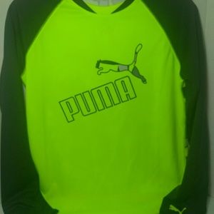 Puma long sleeve shirt with dri fit for boys